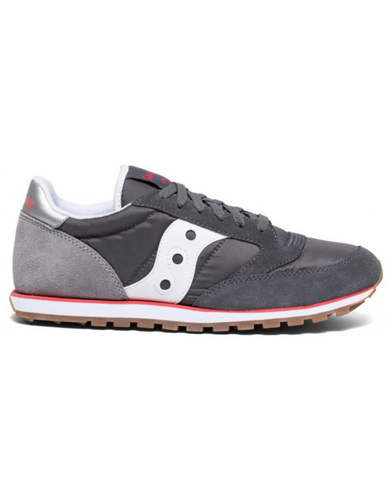 Shoes Saucony Jazz Low Pro grey red - Mile End Kicks