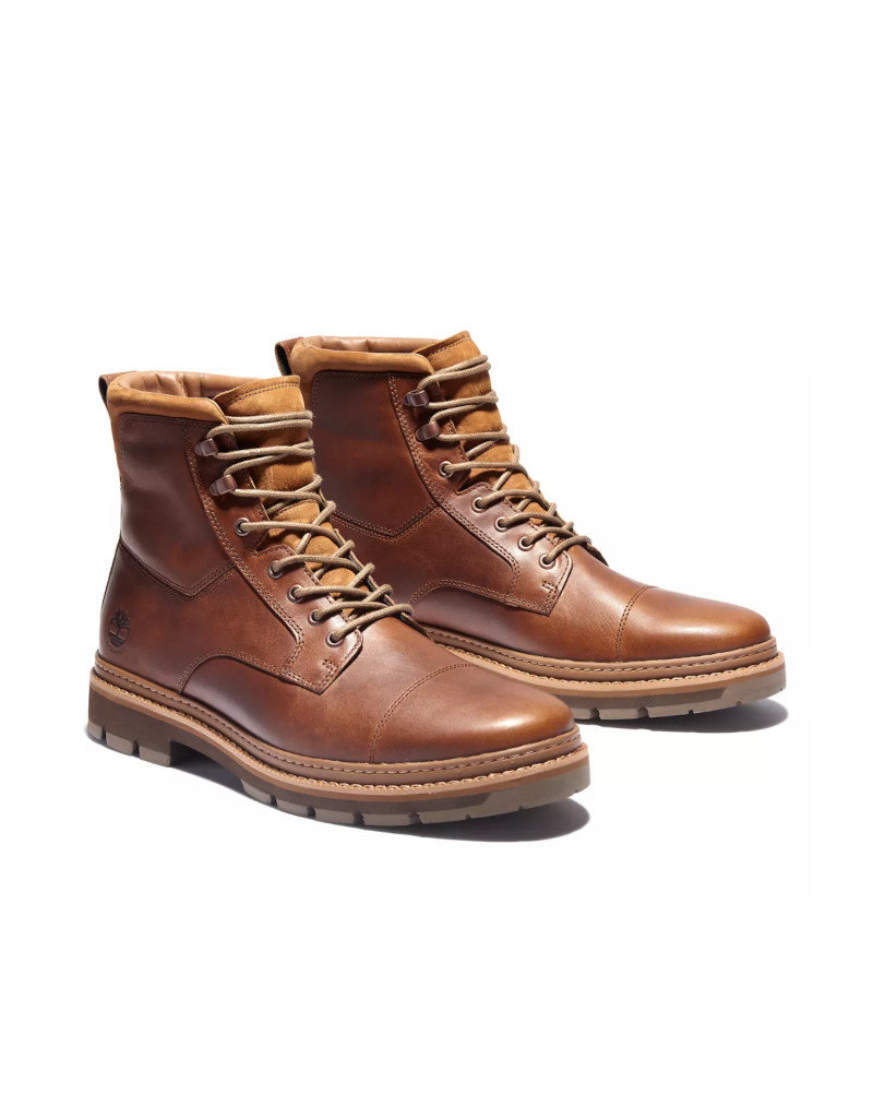 Botte Impermeable En Cuir Homme Timberland Port Union Marron Mile End Kicks