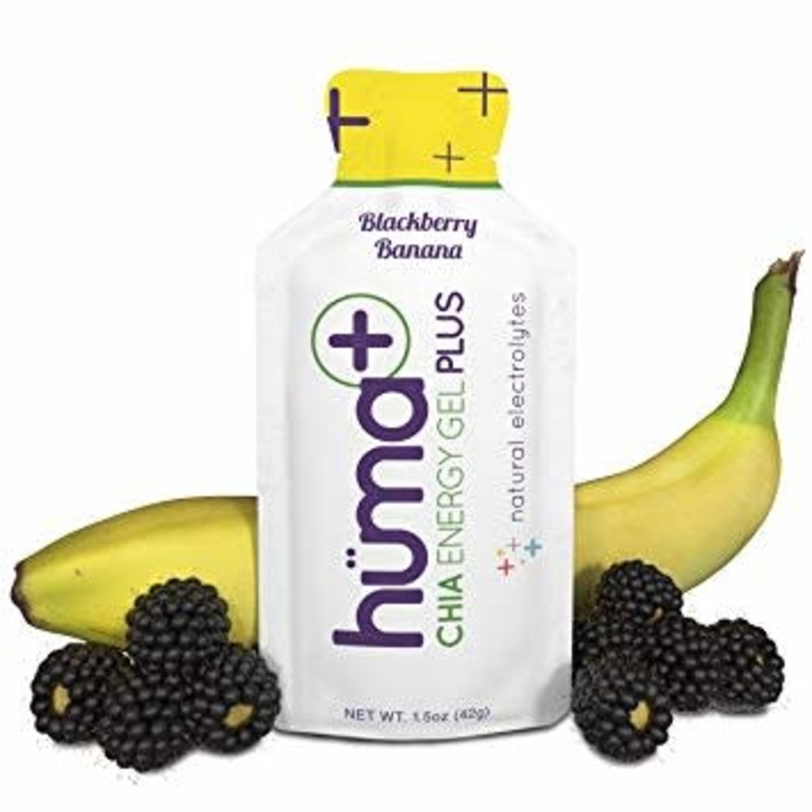 Huma+ Chia Energy Gel, Blackberry Banana, single