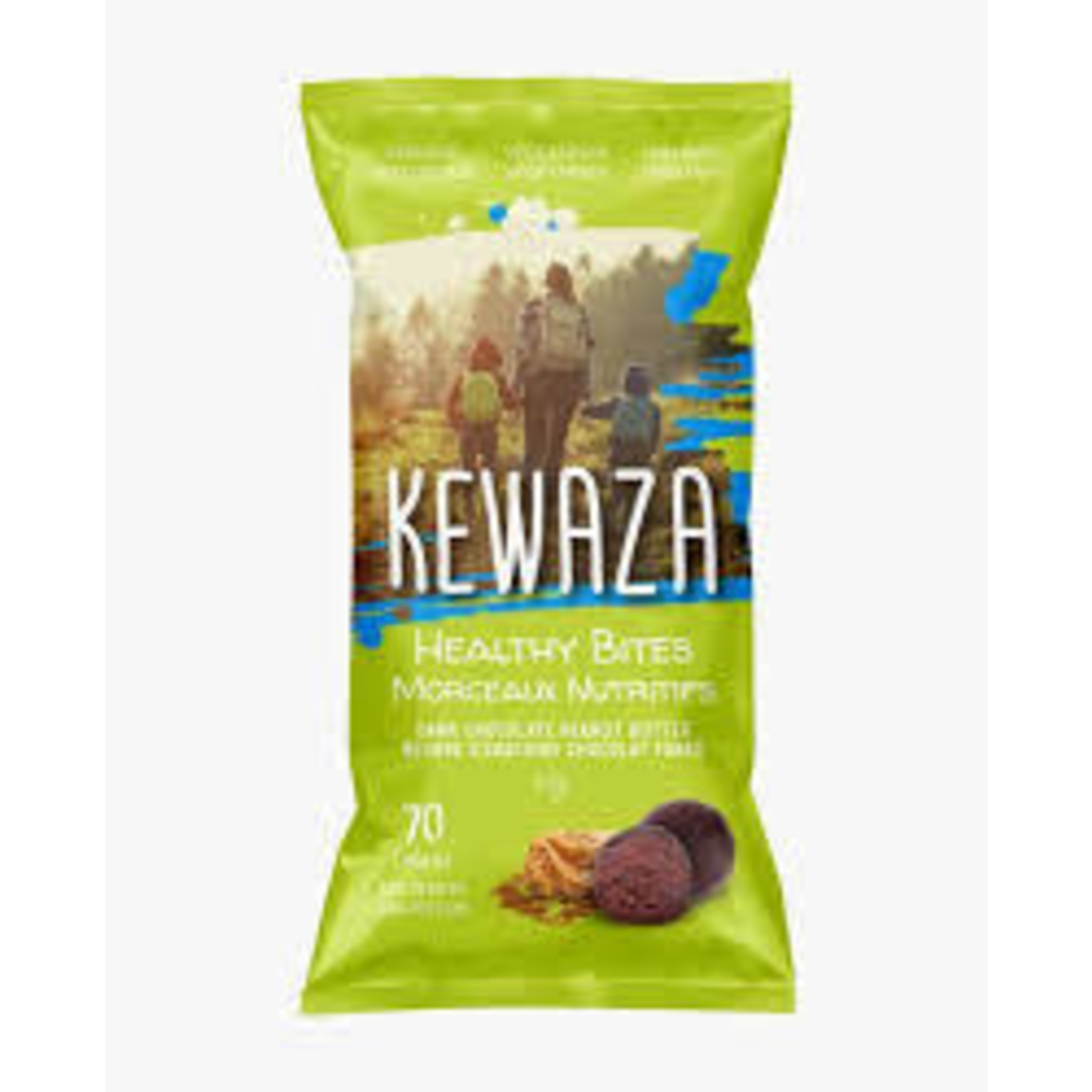 Kewaza Healthy Bites Dark Chocolate Peanut Butter
