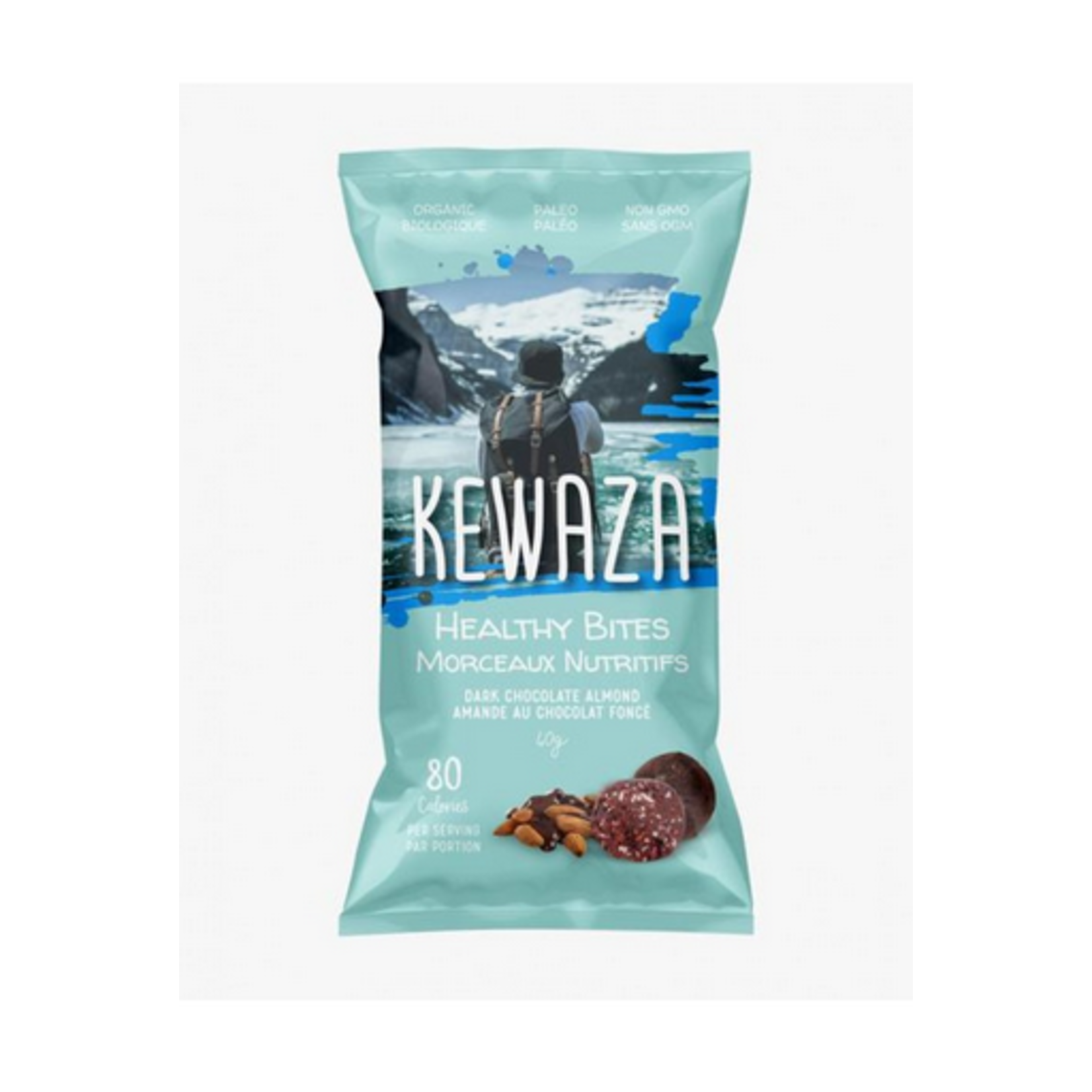 Kewaza Healthy Bites Dark Chocolate Almond