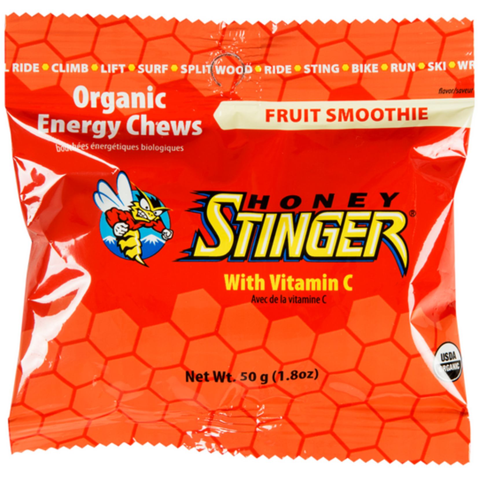 Honey Stinger, Organic Energy Chews, 50g, Fruit Smoothie single