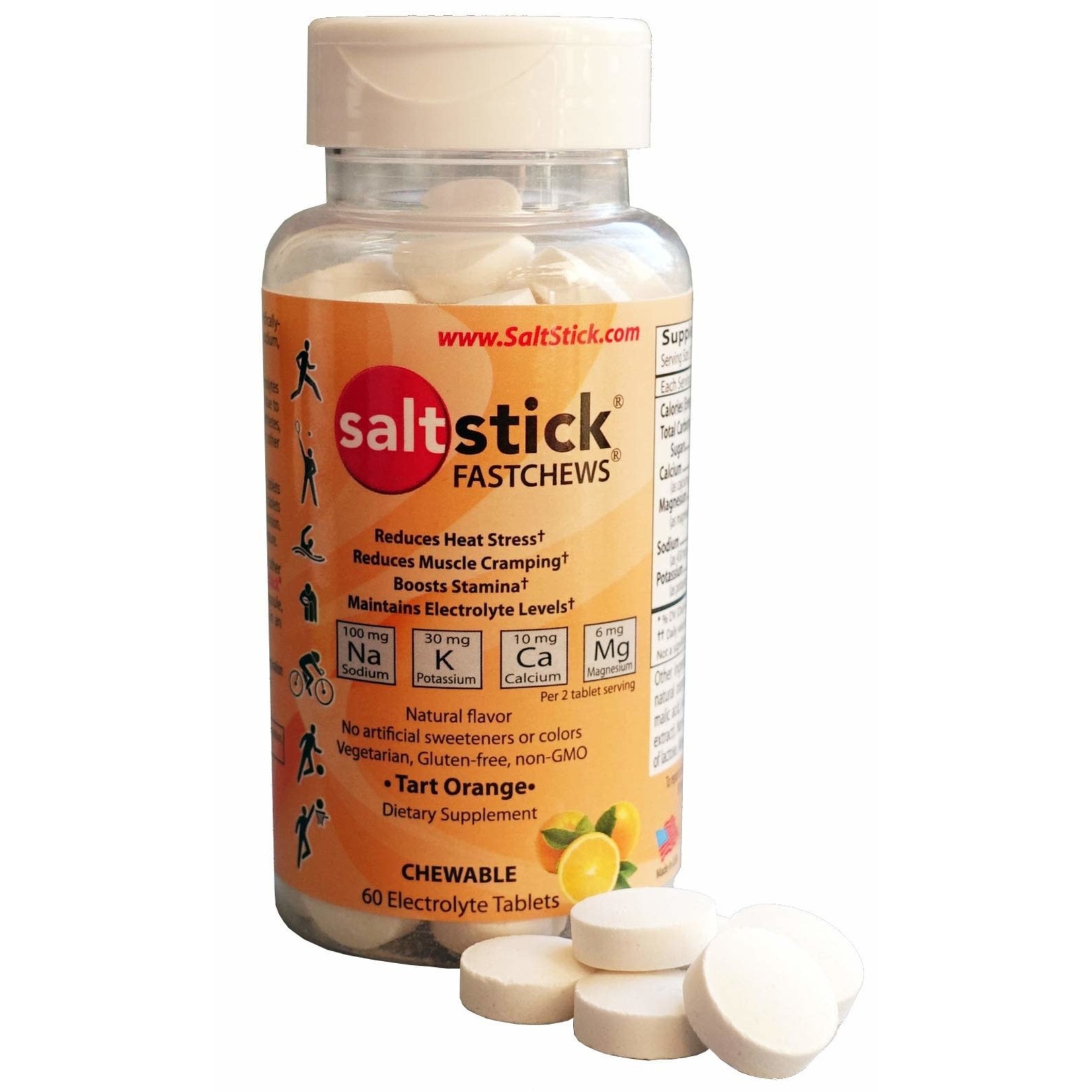 SALTSTICK ELECTOLYTE-FAST CHEWS 10/rl ORANGE 12 ROLLS/bx