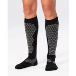 2XU Elite Compression Alpine Sock Black/Grey Women's M