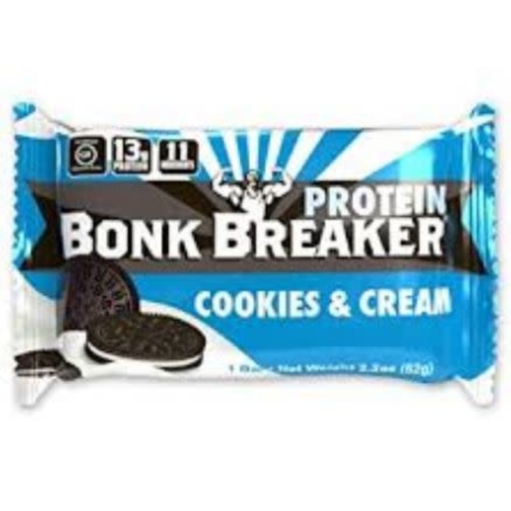 BONK BREAKERS PROTEIN BAR COOKIES & CREAM single