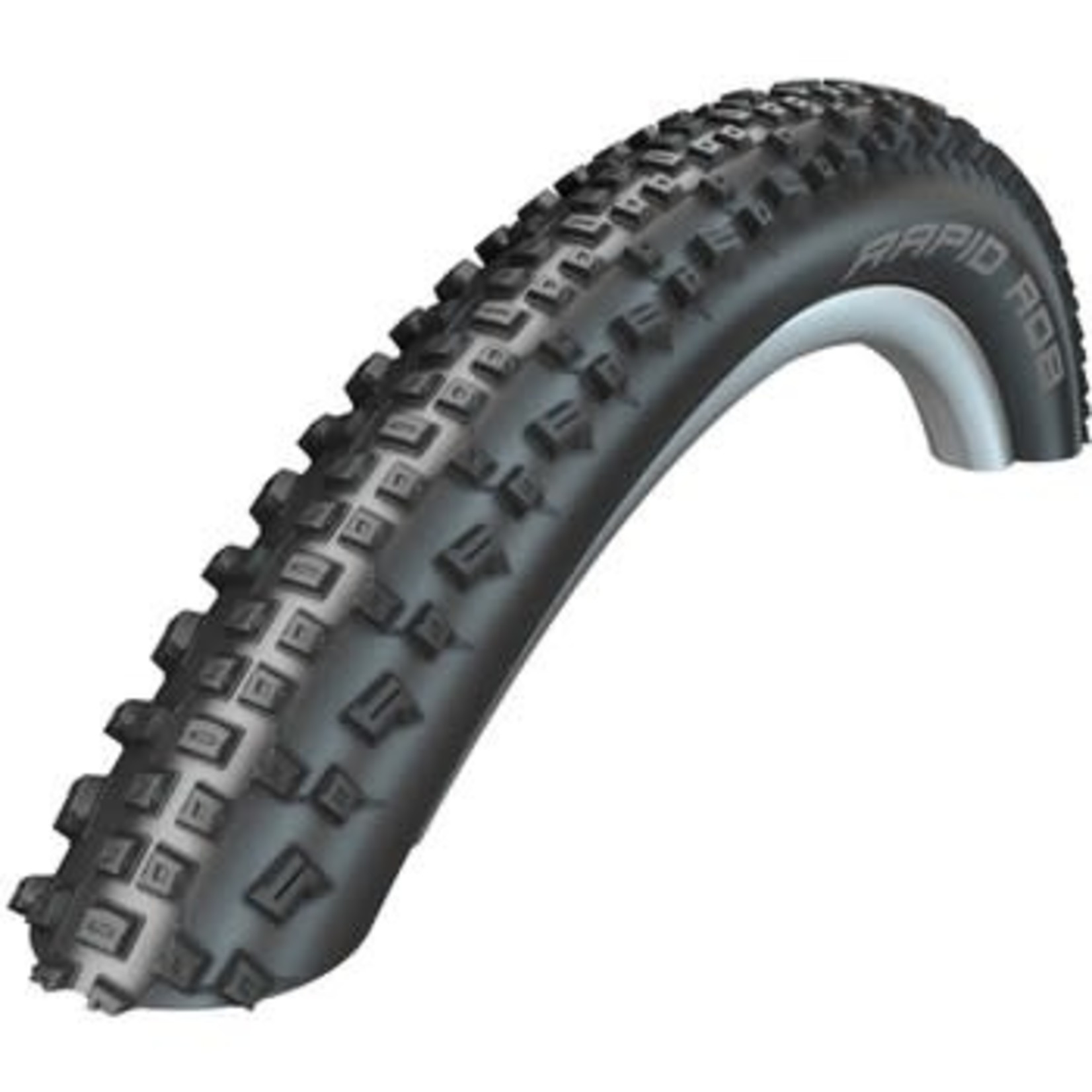 Schwalbe, Rapid Rob, 27.5x2.25, Wire, SBC, Clincher, KevlarGuard, Reflex, 50TPI, 26-54PSI, Black