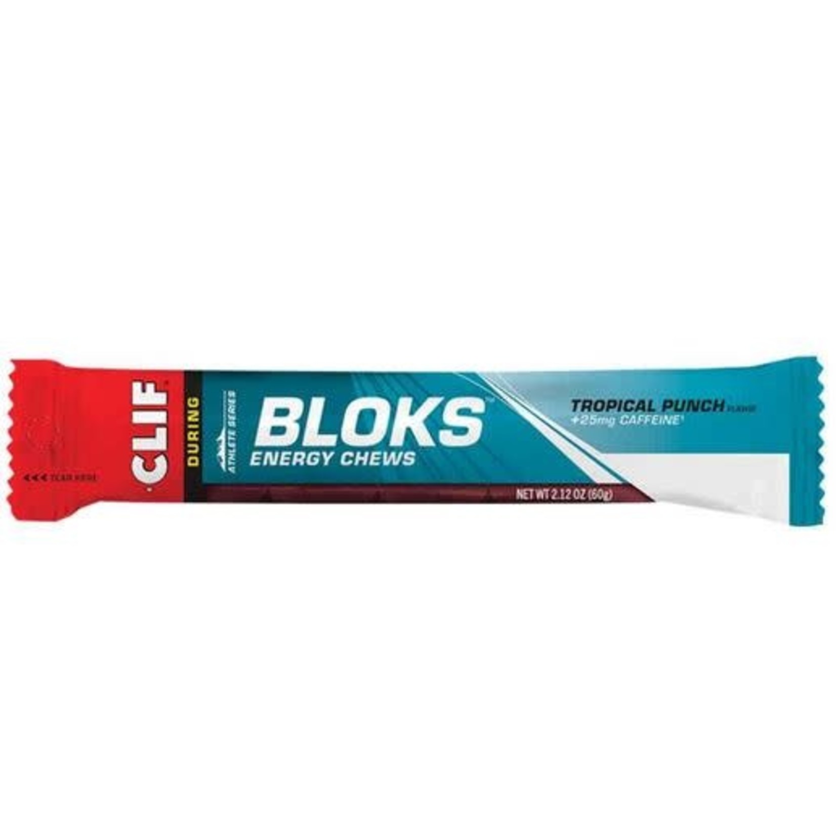 Clif, Bloks, Tropical Punch With Caffeine, 60g single