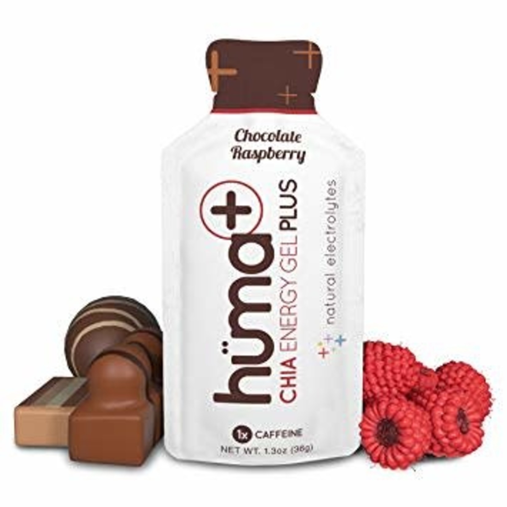 Huma+ Chia Energy Gel, Chocolate Raspberry, single