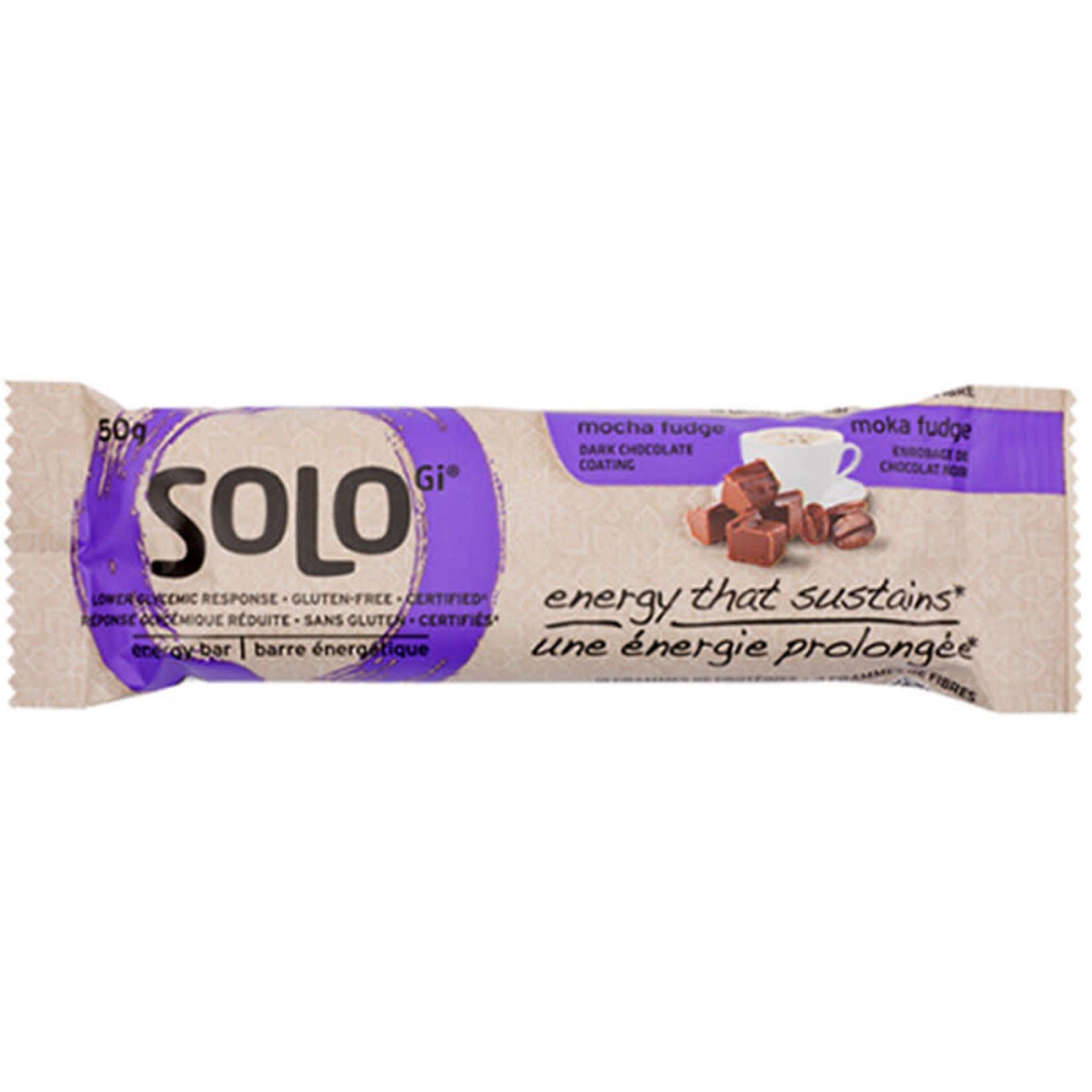 Solo Energy Bar Mocha Fudge Box of 12