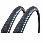 Schwalbe Delta Cruiser Tire 28 x 1-1/2 (40-635) Black, Reflective Strip, Puncture Protection, SBC, Wire