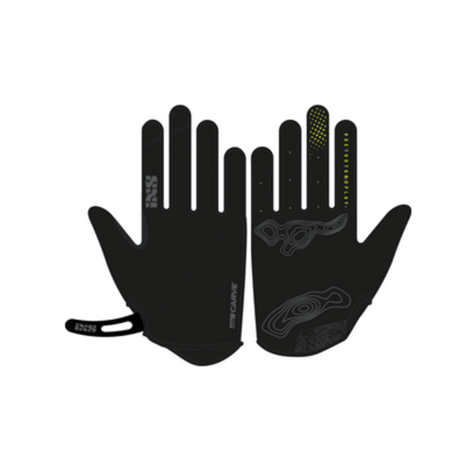 IXS, Carve Digger, Glove, Black, SM