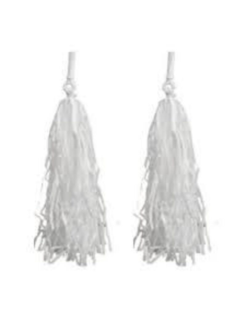 STREAMERS POM POM WHITE