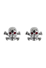 VALVE CAPS  SKULL/BONE SILVER