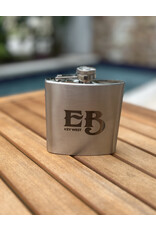 FLASK 6oz EB KW Logo
