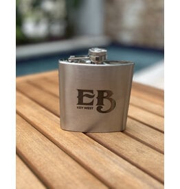 FLASK 6oz EB KW Logo