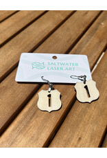 SALTWATER LASER ART EARRINGS US1 SALTWATER LASER ART