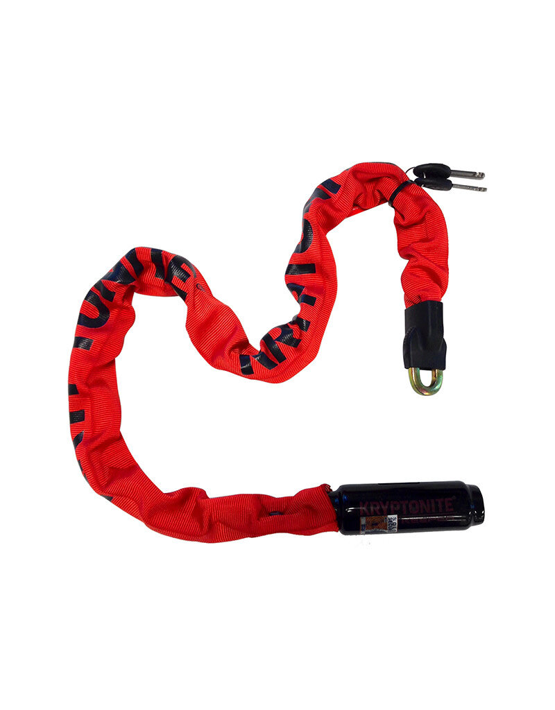 LOCK KEYED RED KRYPTONITE CHAIN 785 KEEPER 33.5inX7mm