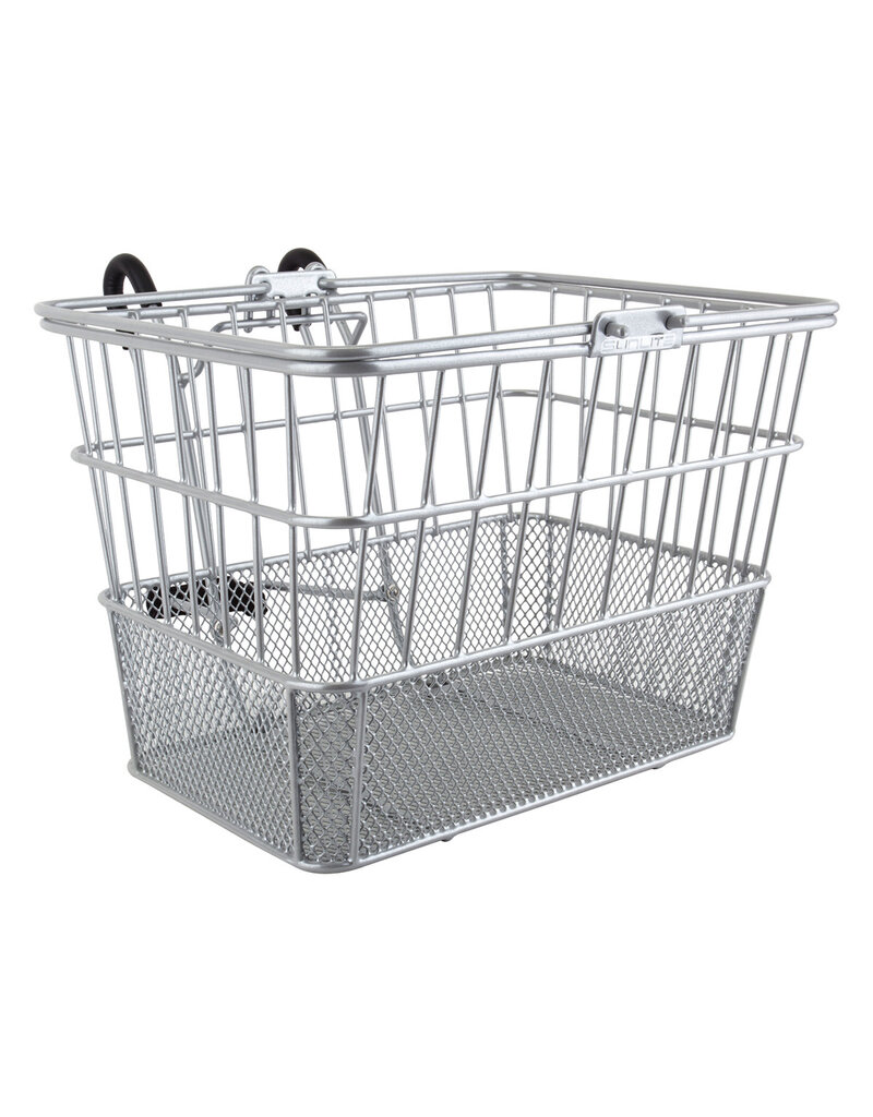 BASKET FRONT REMOVABLE SILVER SUNLITE