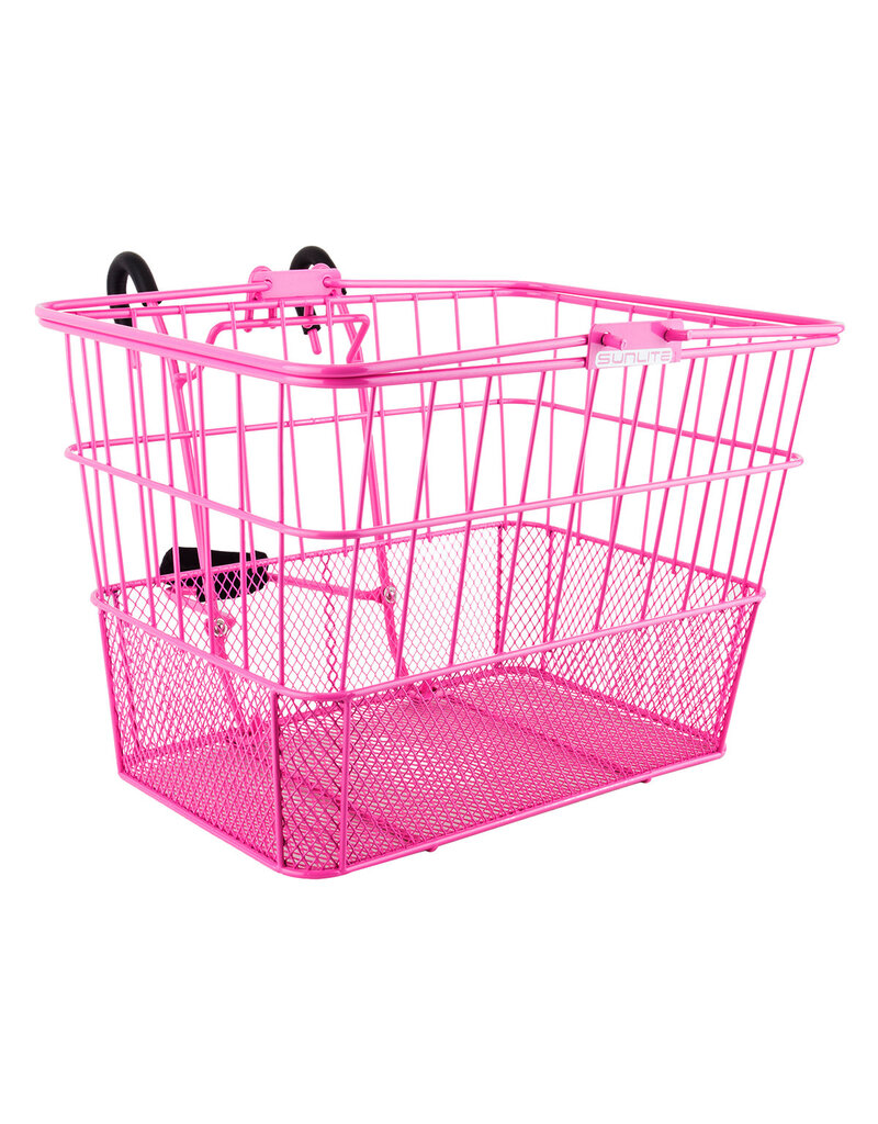 BASKET FRONT REMOVABLE PINK SUNLITE