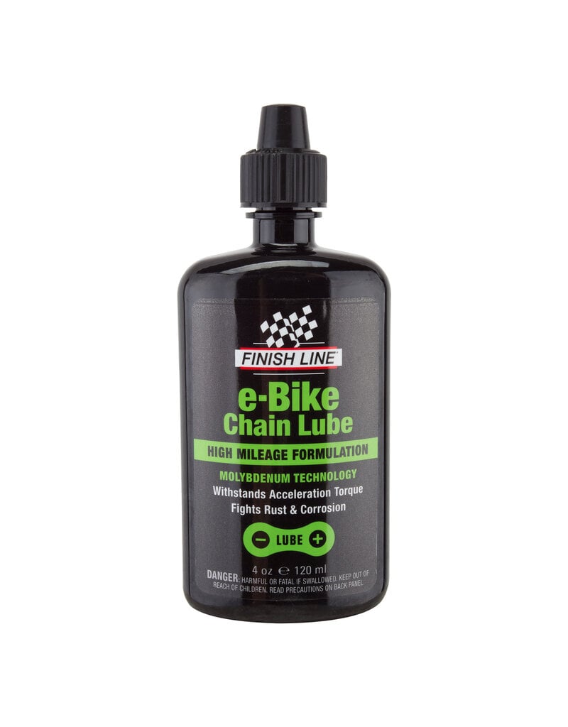 LUBE FINISH LINE E-BIKE CHAIN MOLYBDENUM TECHNOLOGY - 4oz DRIP BOTTLE