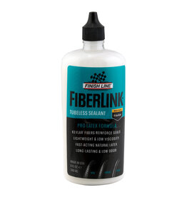 SEALANT TIRE FINISH LINE TUBELESS FIBERLINK PRO LATEX FORMULA - 8oz BOTTLE