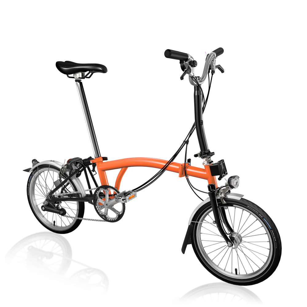 brompton black orange