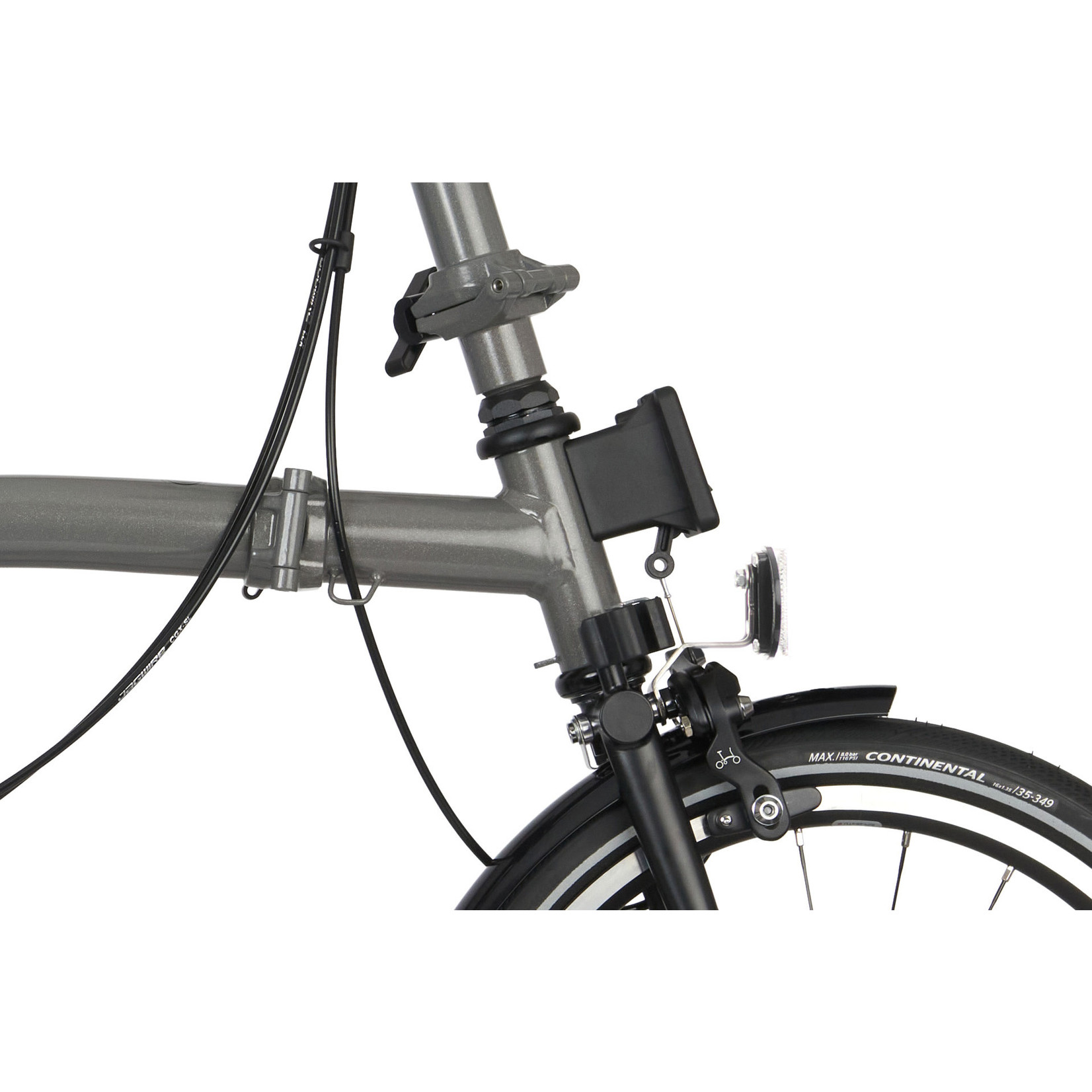 Brompton P Line 4 Speed High Handlebar - Storm Grey - J.C.