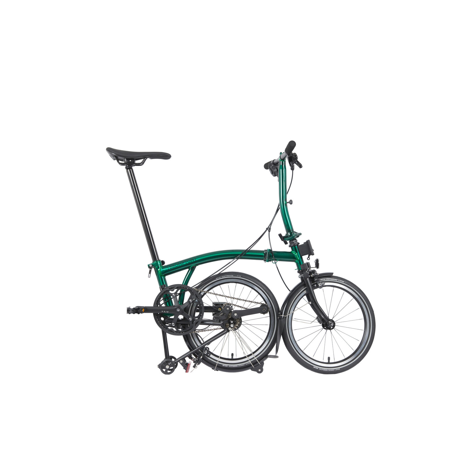 Brompton P Line 4 Speed Low Handlebar - Emerald Lacquer