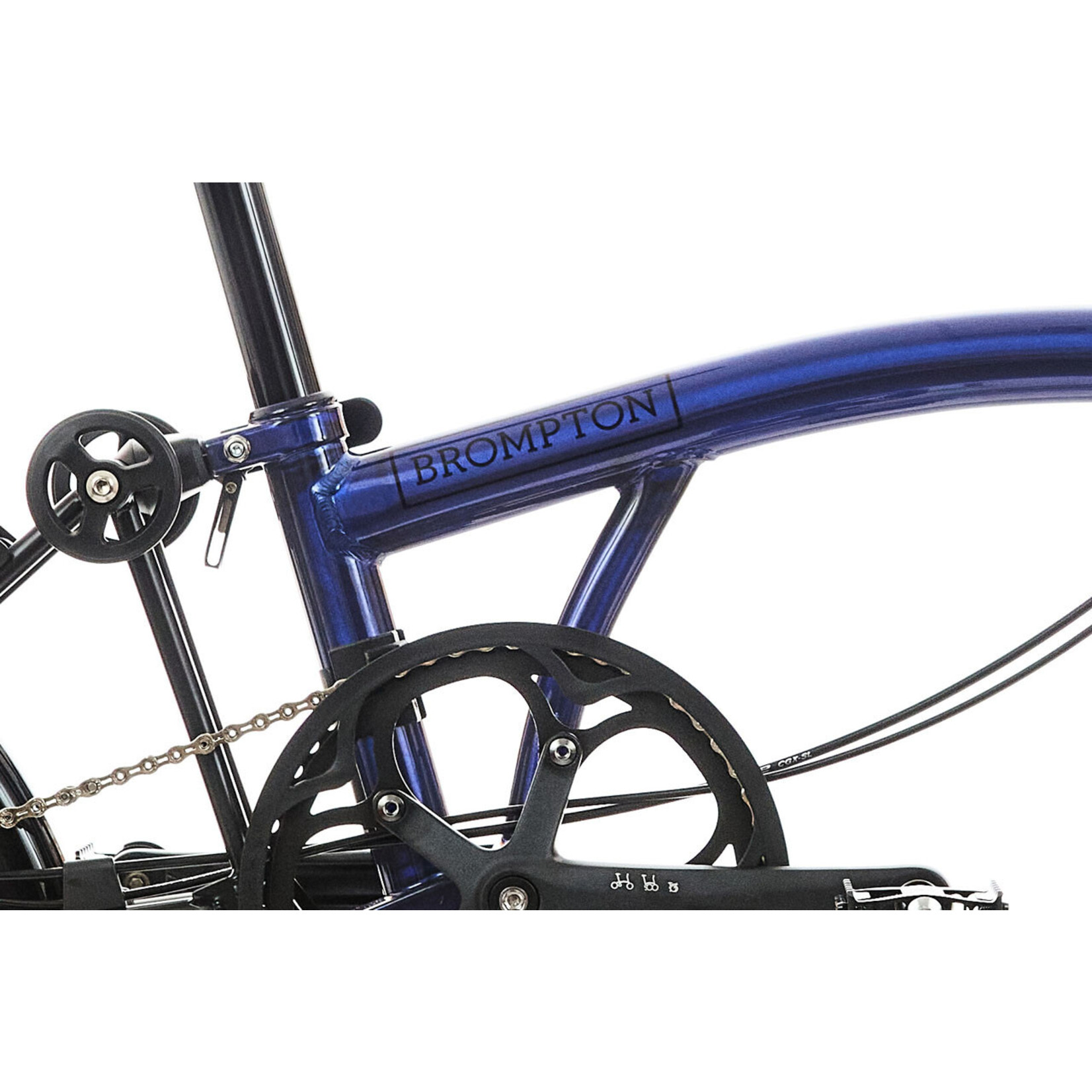 Brompton P Line Explore High Handlebar - Bolt Blue Lacquer