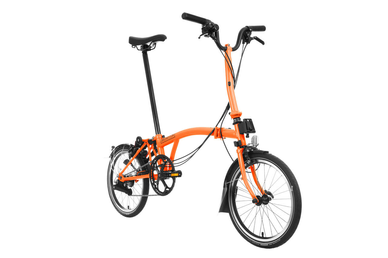 Brompton C Line 6 Speed Mid Handlebar - Sunset Orange - J.C. Lind