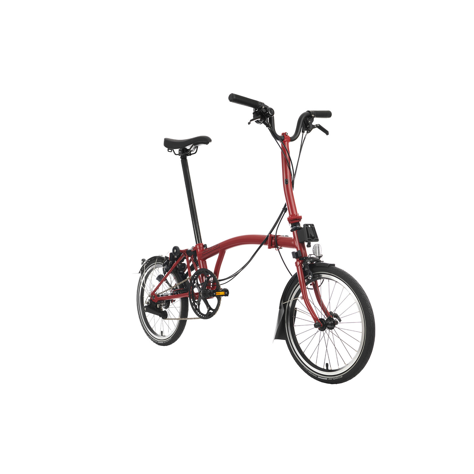 Brompton C Line Explore Mid Handlebar House Red J.C. Lind Bike Co