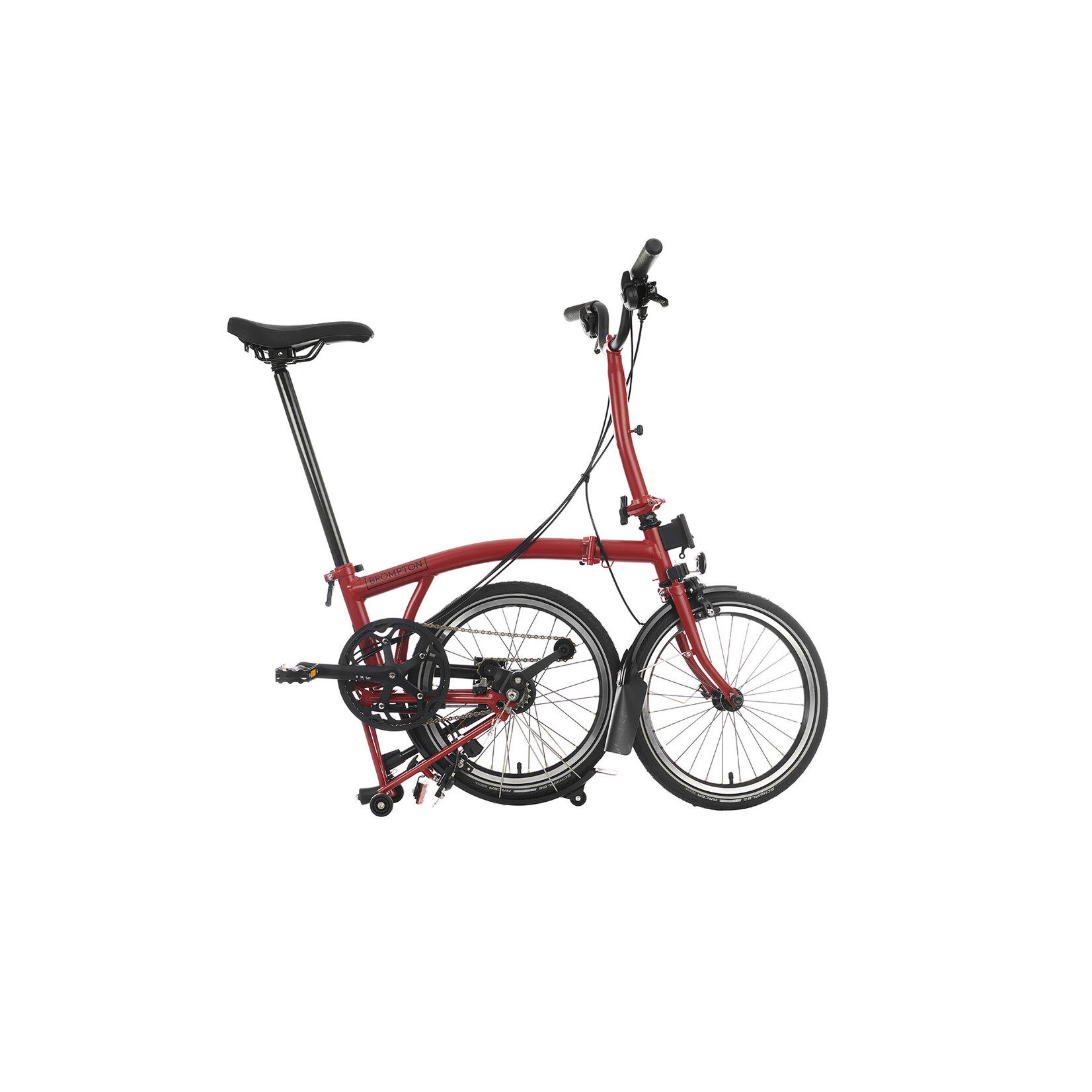 Brompton C Line Explore Mid Handlebar House Red J.C. Lind Bike Co