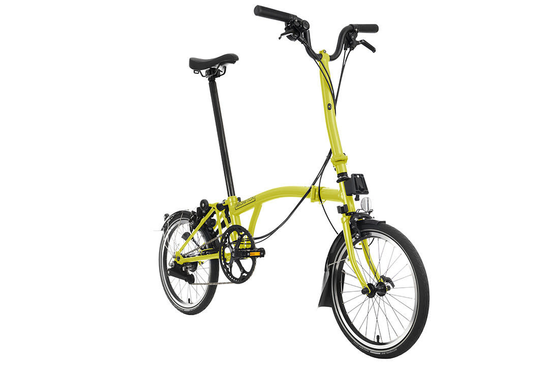 limon　フィン付き Brompton C Line Explore High Handlebar - Yuzu Lime - J.C.