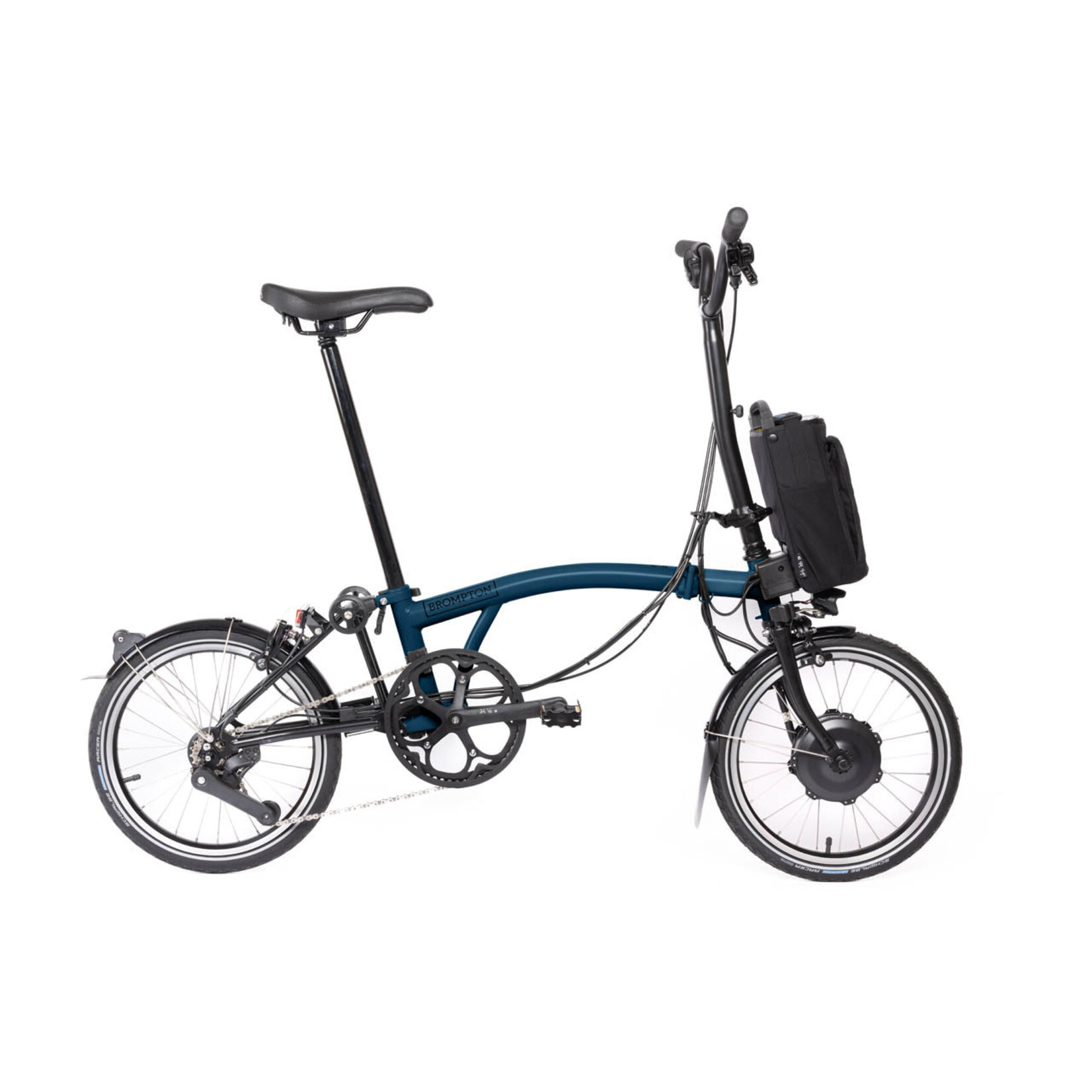 Brompton Brompton Electric C Line 12 Speed High Handlebar - Ocean Blue