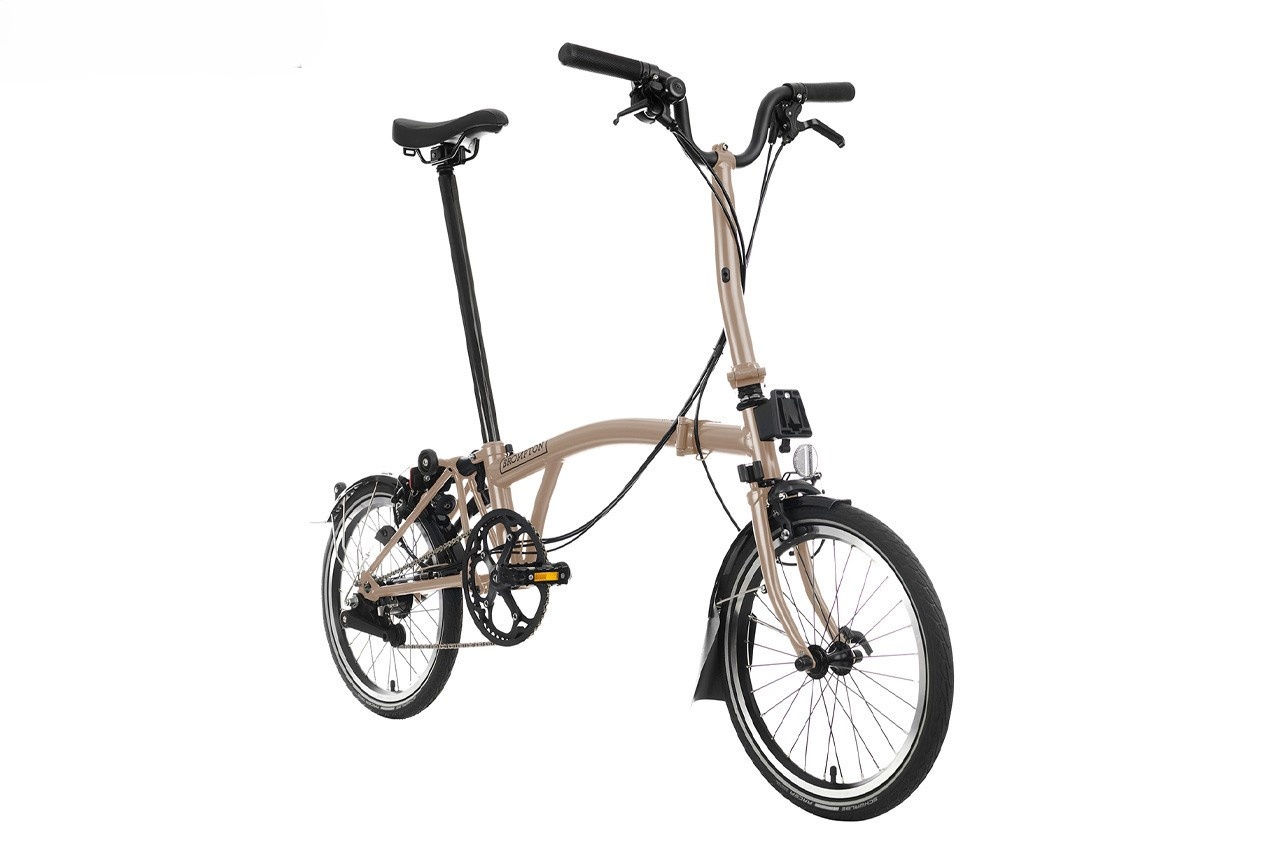 Brompton C Line 6 Speed Mid Handlebar - Dune Sand - J.C. Lind Bike Co.