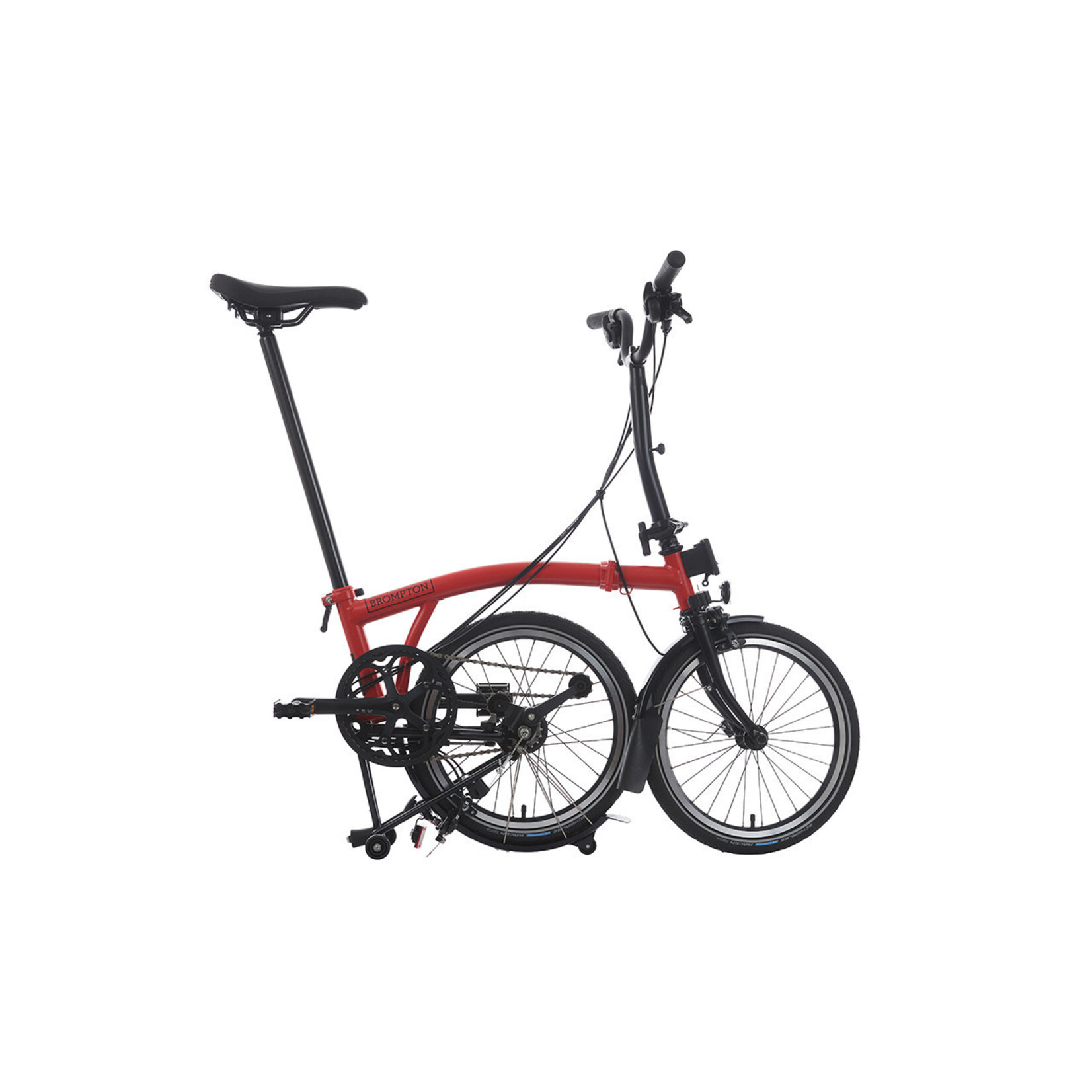 Brompton C Line Explore Mid Handlebar - Vermillion Red
