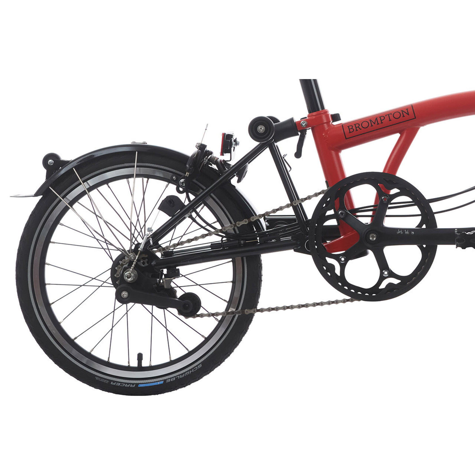 Brompton C Line Explore Mid Handlebar - Vermillion Red
