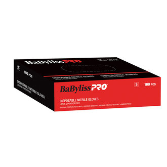 BaByliss PRO Gants de nitrile jetables - Noir - Petit (Boite de 100) BaByliss PRO Gants de nitrile jetables - Noir - Petit (Boite de 100)
