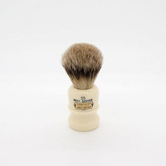 Simpsons Shaving Brushes Blaireau - The Fifty Series 55 ''Best Badger'' Ivoire - Petit (17mm/0,67'') Simpsons Shaving Brushes Blaireau - The Fifty Series 55 ''Best Badger'' Ivoire - Petit (17mm/0,67'')