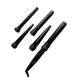 Tige à friser professionnelle "BELooP" - 5 tubes interchangeables Tige à friser professionnelle "BELooP" - 5 tubes interchangeables
