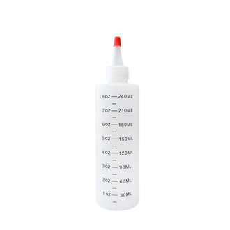 Besco Bouteille graduée avec embout applicateur (240ml/8.12oz)