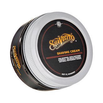 Suavecito Shaving Cream pre-whipped,- Natural peppermint scent (237ml/8oz)