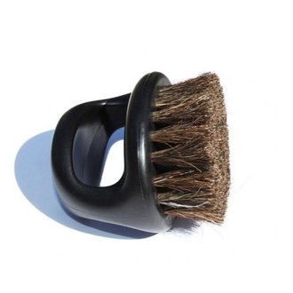 Irving Barber company Black Soft Knuckle Horse Hair Brush