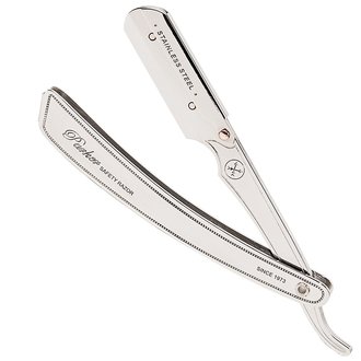 Parker SRX Straight blade barber razor with clip system - Stainless Steel