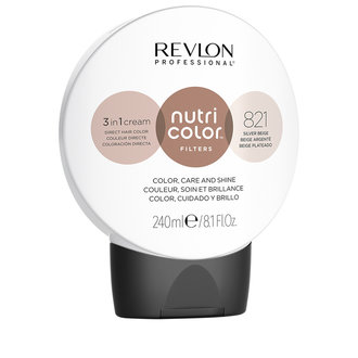Revlon Professional Crème 3 en 1 "Nutri Color Filters" (240ml/8.1oz) 821 - Beige argenté Revlon Professional Crème 3 en 1 "Nutri Color Filters" (240ml/8.1oz) 821 - Beige argenté