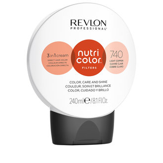 Revlon Professional Crème 3 en 1 "Nutri Color Filters" (240ml/8.1oz) 740 - Light Copper Revlon Professional Crème 3 en 1 "Nutri Color Filters" (240ml/8.1oz) 740 - Light Copper
