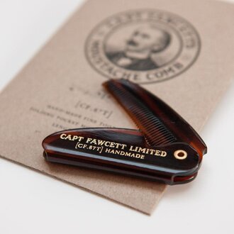 Captain Fawcett's Peigne à moustache de poche pliable CF.87T (117mm/4.6")