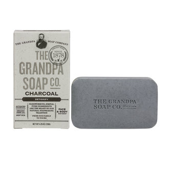 The Grandpa Soap Co. Barre de savon au charbon de bois "Charcoal Detoxify" (120g/4.25oz) The Grandpa Soap Co. Barre de savon au charbon de bois "Charcoal Detoxify" (120g/4.25oz)