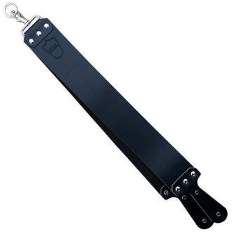 Parker Latigo leather strop - For straight razor (7.6cm/3" x 71.1cm/28") Black