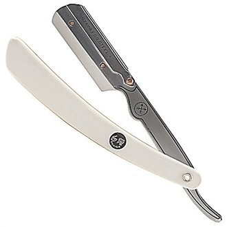 Parker SRW Straight blade barber razor with clip system - White resin